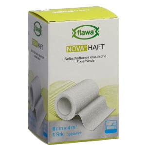 FLAWA NOVA HAFT selbsthaftende elastische Fixierbinde 8cmx4m (1 Stk)