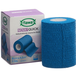 FLAWA NOVA Quick Self Adhesive Bandage Blue 8cmx4.5m (1 pieces)