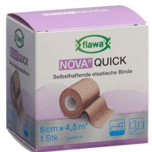 FLAWA NOVA Quick Self Adhesive Bandage Skin Color 6cmx4.5m (1 pieces)