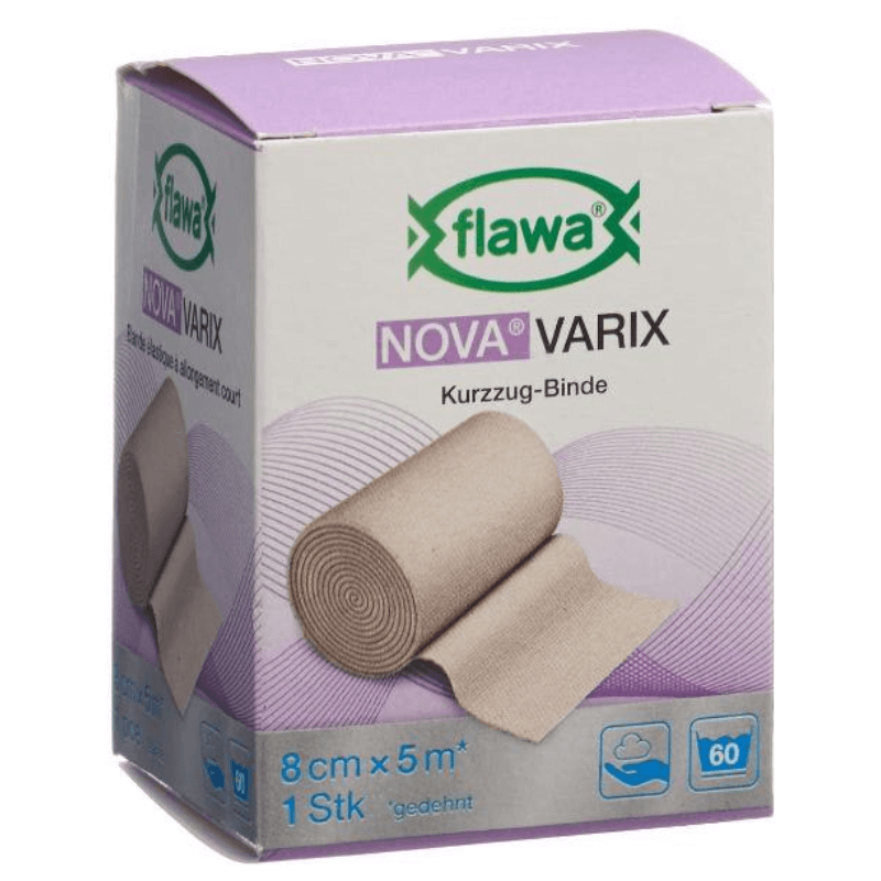 FLAWA NOVA Varix Short Stretch Bandage 8cmx5m (1 piece)
