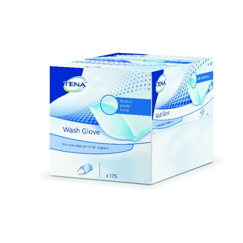 Buy Tena Wash gloves with foil (175 pieces) | Kanela