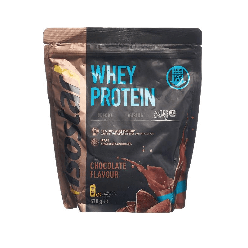 ISOSTAR Whey Protein Powder Chocolate Bags (570g)