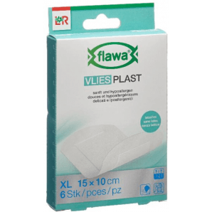FLAWA Non Woven Plasters 10x15cm (6 pieces)