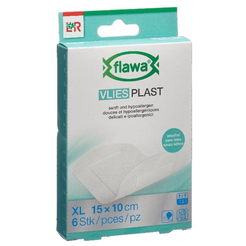FLAWA Non Woven Plasters 10x15cm (6 pieces)