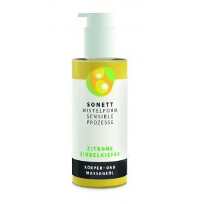 Sonett Mistelform Massageöl Zitrone Zirbelkiefer (145ml)