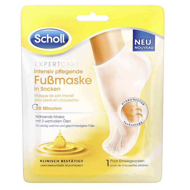SCHOLL EXPERTCARE intensive care foot mask with 3 valuable oils (1 pair)