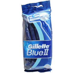 Gillette Blue II Disposable Razors for Men (10 pieces)