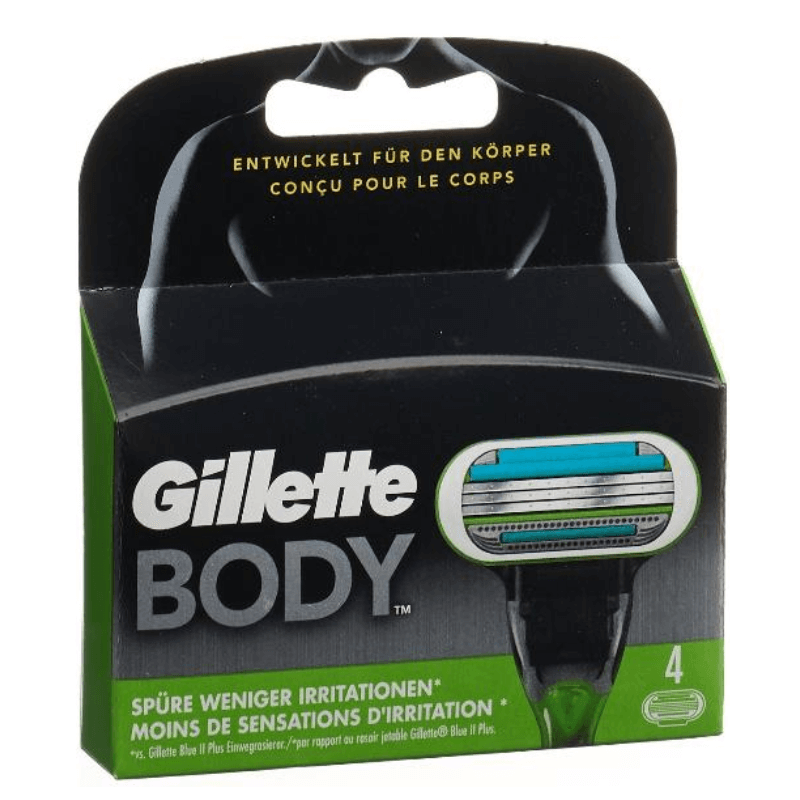 Gillette Body Razor Blades (4 pieces)