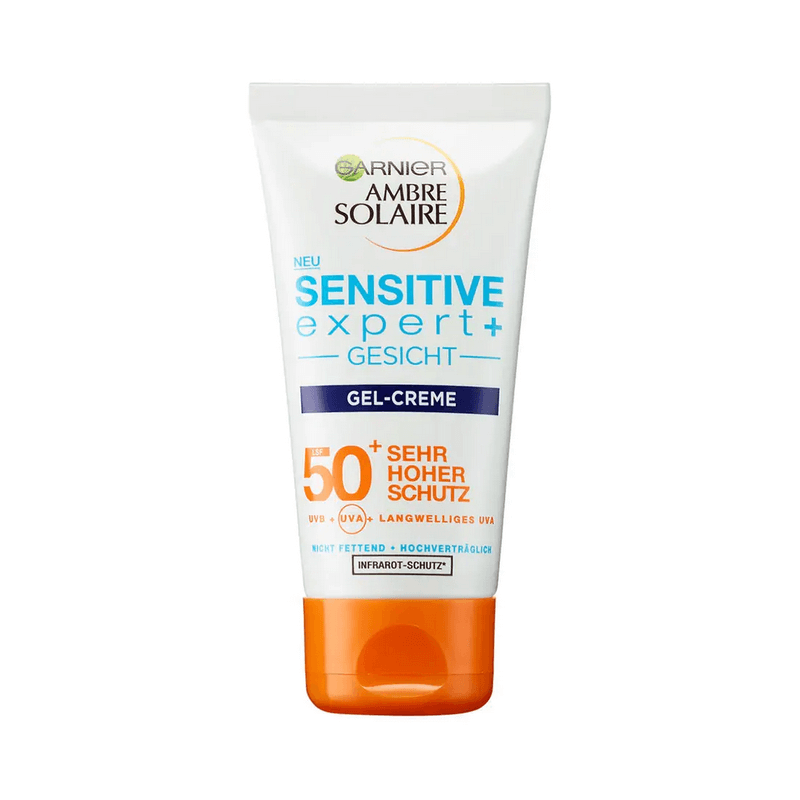 GARNIER AMBRE SOLAIRE Gel Crème Visage Sensitive Expert SPF50 (50ml)