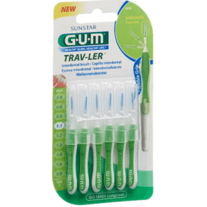 SUNSTAR Gum Proxabrush TravLer 1.1mm Interdentalbürsten (6 Stk)