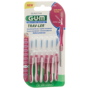 SUNSTAR Gum Proxabrush TravLer les Brosses Interdentaires 1.4mm (6 pièces)