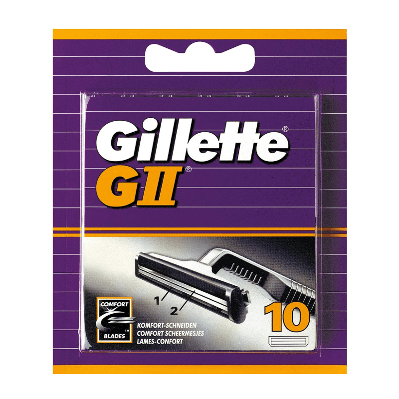 Gillette G II des Lames de Rechange (10 pièces)