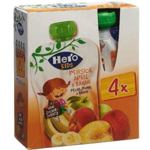 Hero Kids Smoothie Peach Pomme Banane (4x120g)
