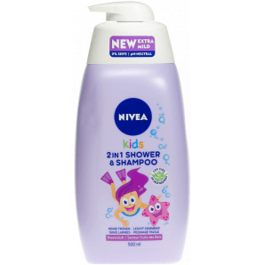 Nivea Kids 2in1 Shower & Shampoo Girl (500ml)