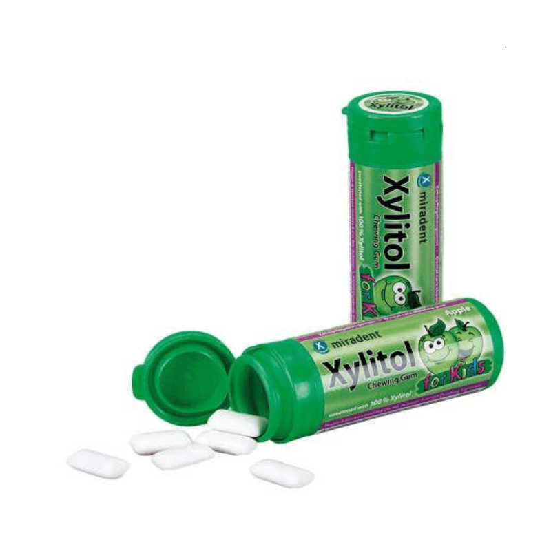 Miradent Xylitol du Chewing Gum Pour Enfants Pomme (30 pièces)