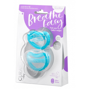 Curaprox baby pacifier size 1 blue double pack (2 pcs)