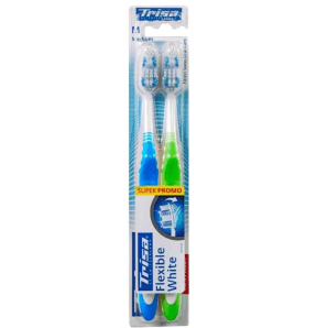 Trisa Flexible White Toothbrush (2 pcs)