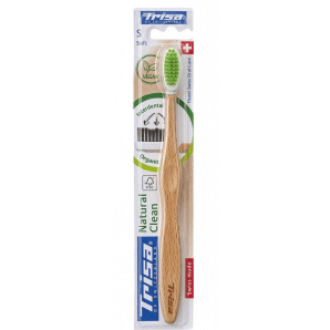 Trisa Natural Clean wooden toothbrush soft