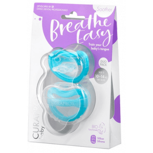 Curaprox baby pacifier size 2 blue double pack (2 pcs)