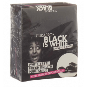 Curaprox Black is White Kaugummi Blister Display (12x12 Stk)
