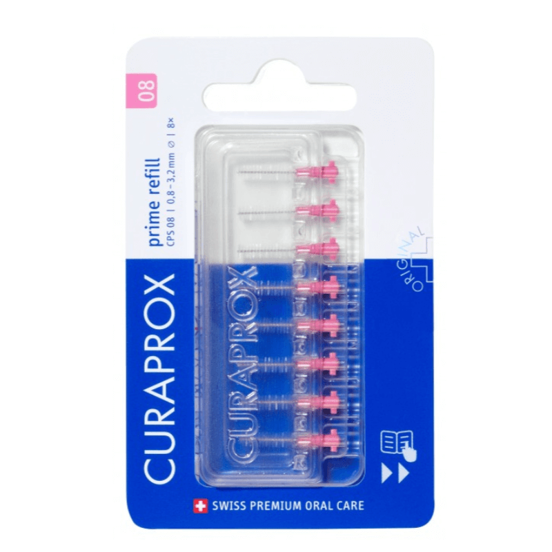 Curaprox CPS 08 refill interdental brush (8 pieces)