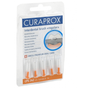 Curaprox CPS Regular 14Z interdental brush orange (5 pieces)