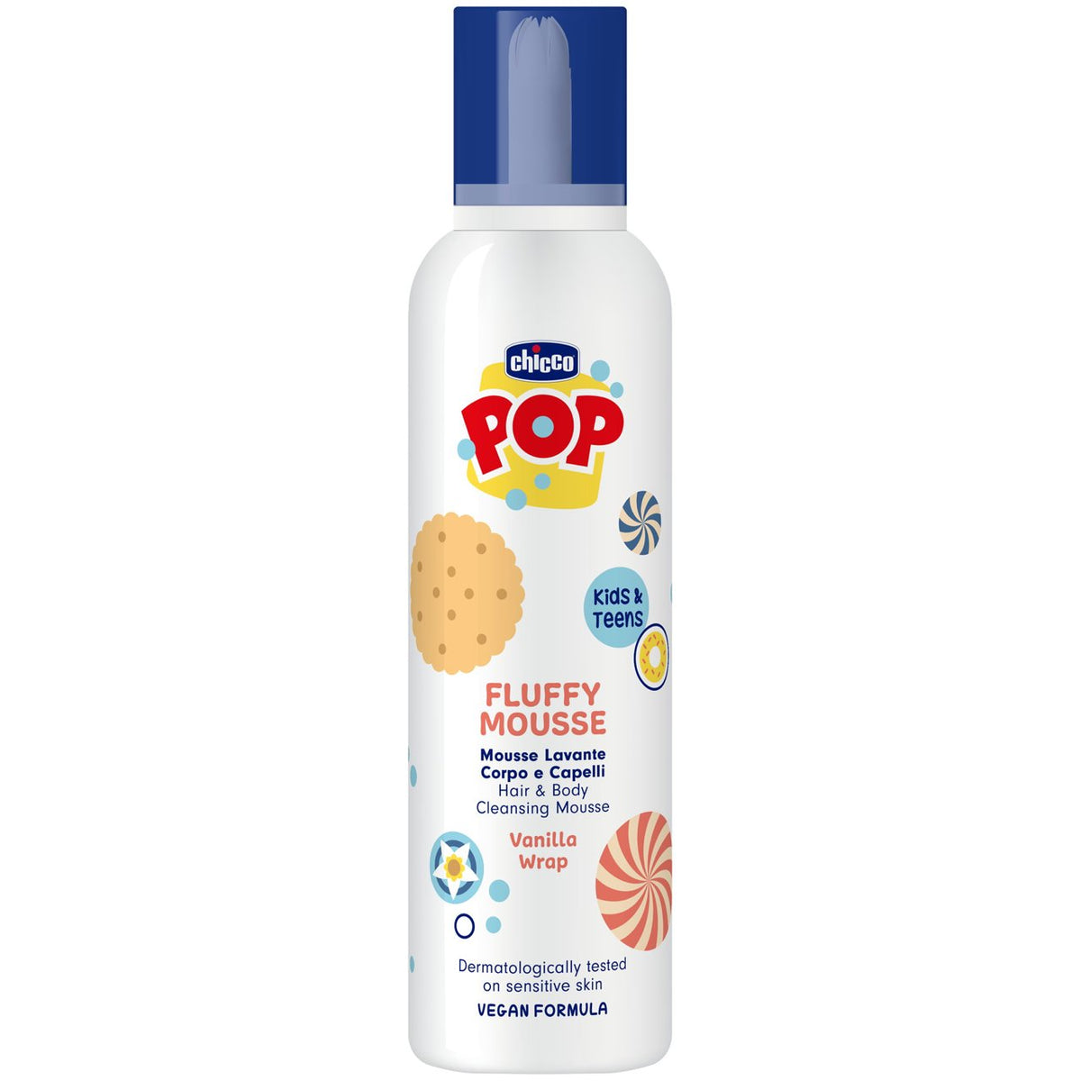 Chicco Pop Fluffy Mousse Corps et Cheveux Vanille (200ml)