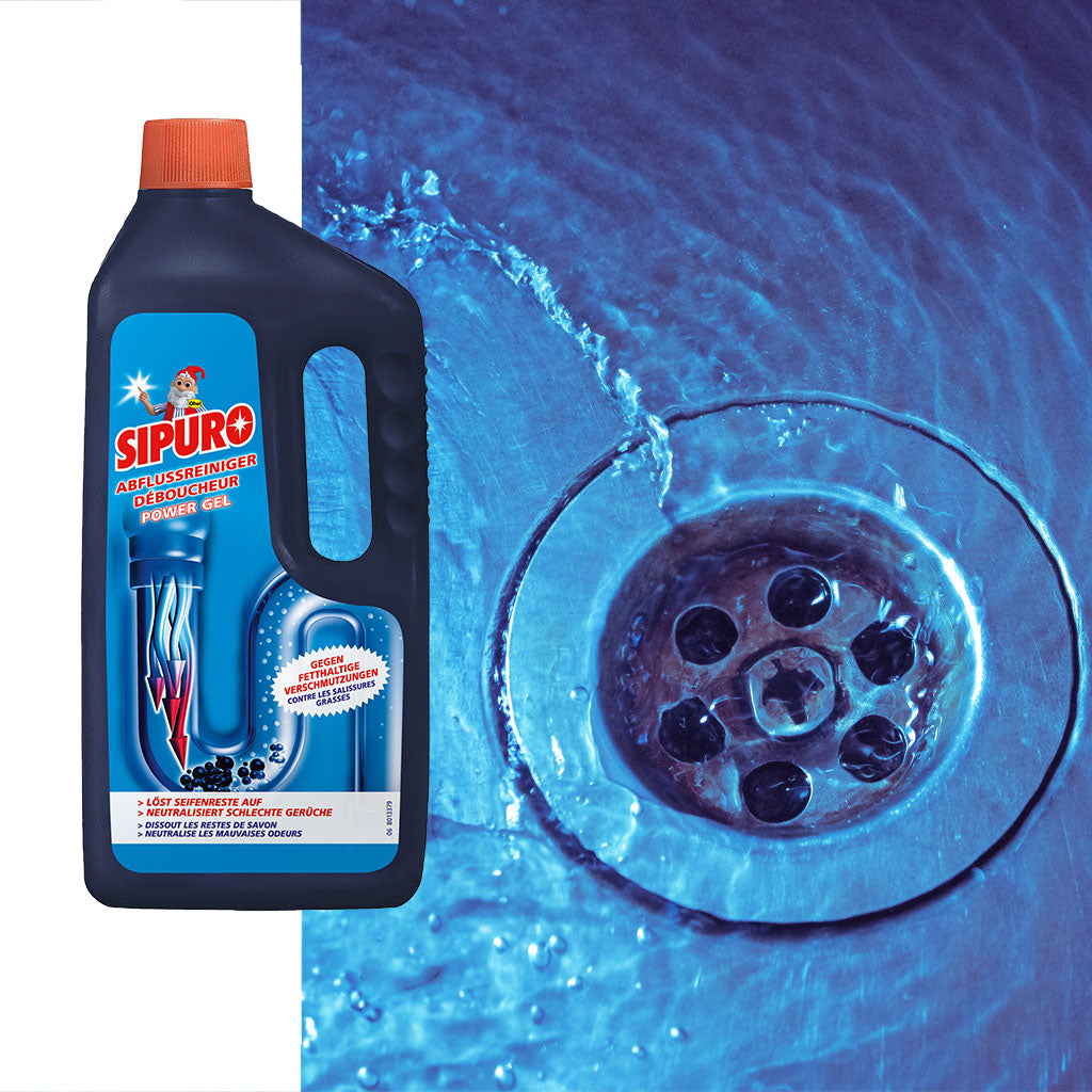 SIPURO Power Gel Abflussreiniger (2 x 1000ml)