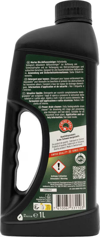 Nettoyant pour canalisations Martec Bio (1 litre)