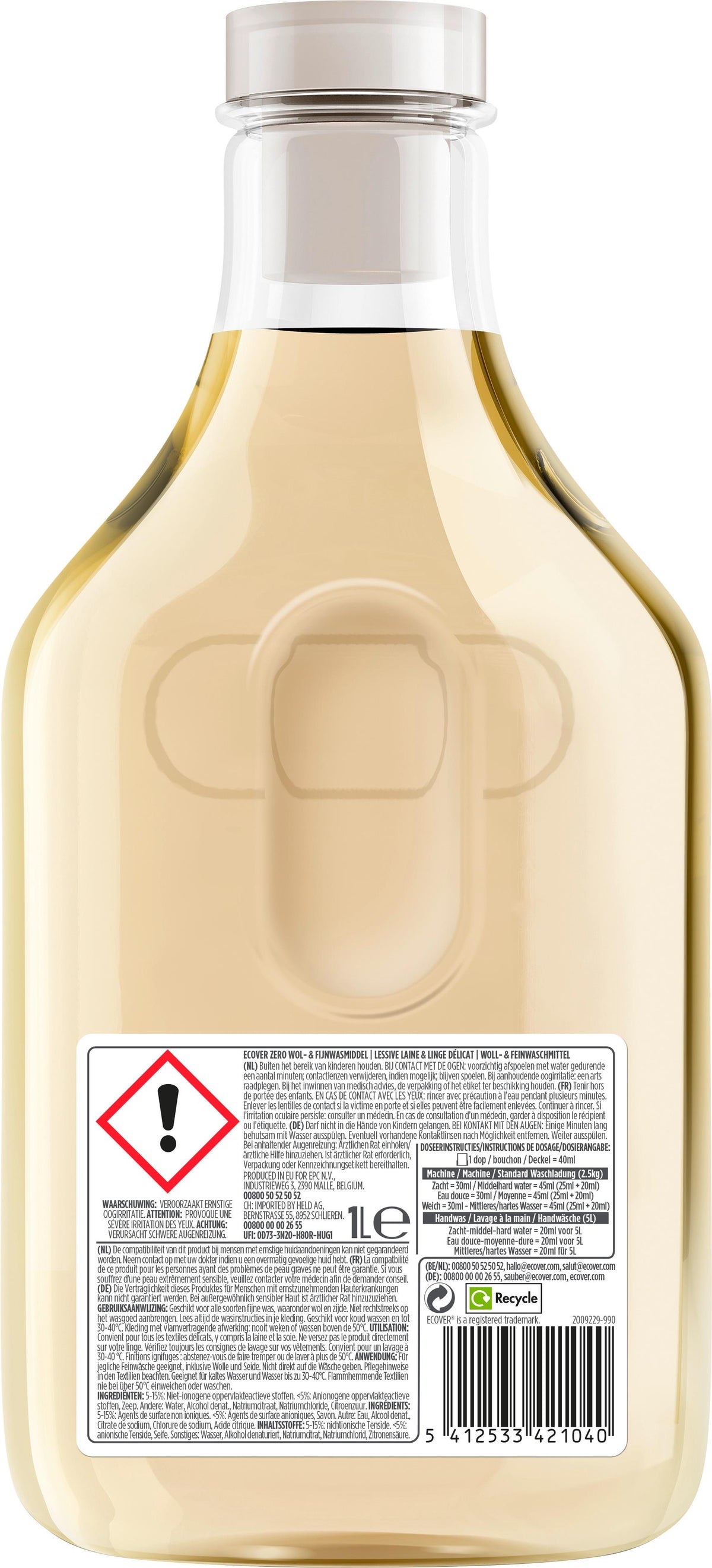 ecover Zero Woll- und Feinwaschmittel (1l)