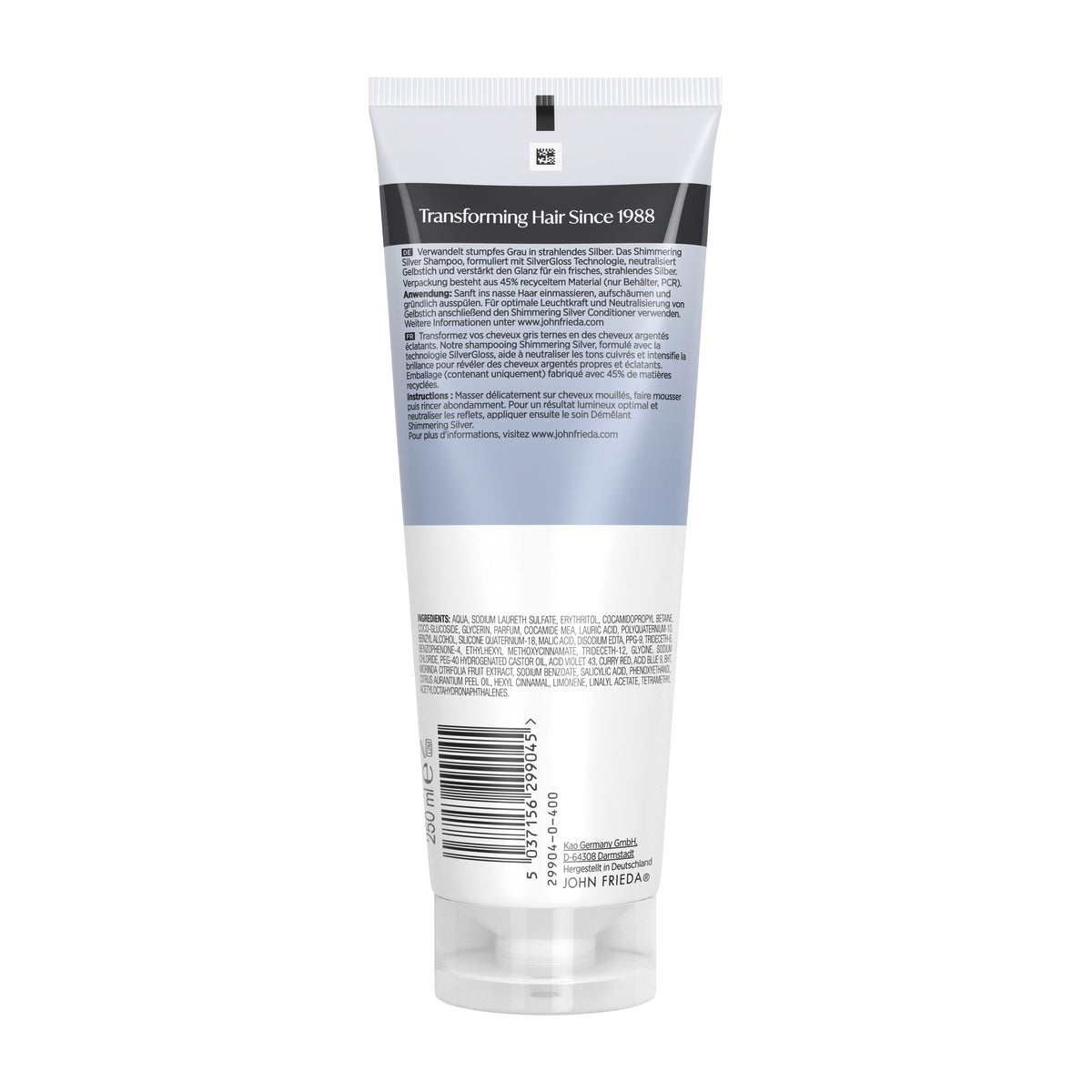 John Frieda Shimmering Silver Shampoo (250ml)