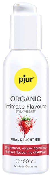 pjur ORGANIC Intimate Flavours Oral Delight Gel, Strawberry (100ml)