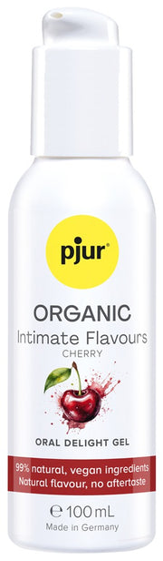 pjur ORGANIC Intimate Flavours Oral Delight Gel, Cherry (100ml)
