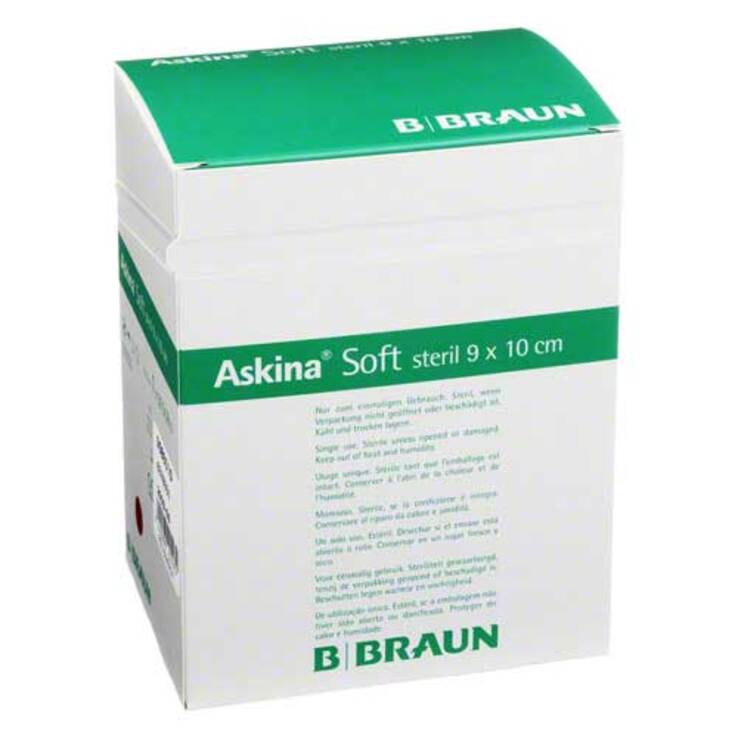 Askina Soft Vlies-Schnellverband selbstklebend 9cm x 10cm (50 Stk)