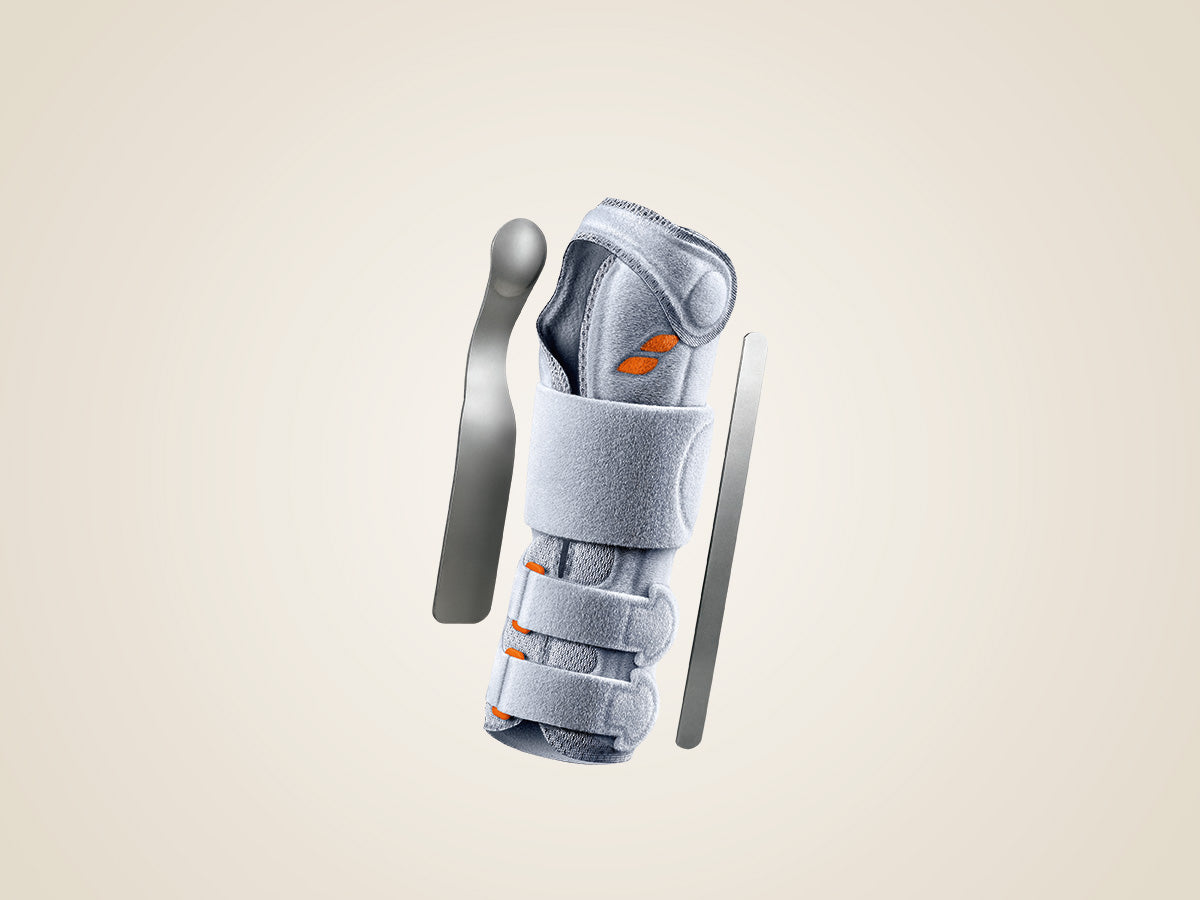 SPORLASTIC Manu-Hit Handgelenkbandage L 18cm rechts schwarz (1 Stk)