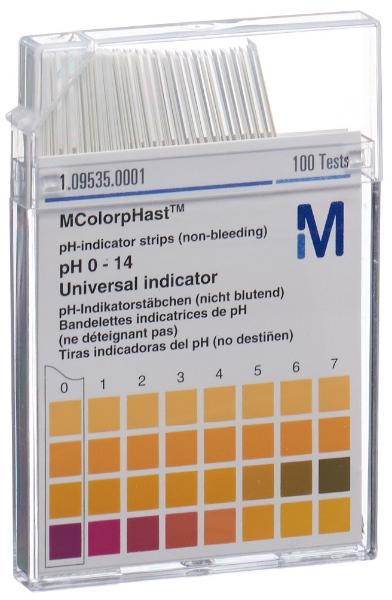 Merck Bâtonnets indicateurs pH 0-14 (100 pces)