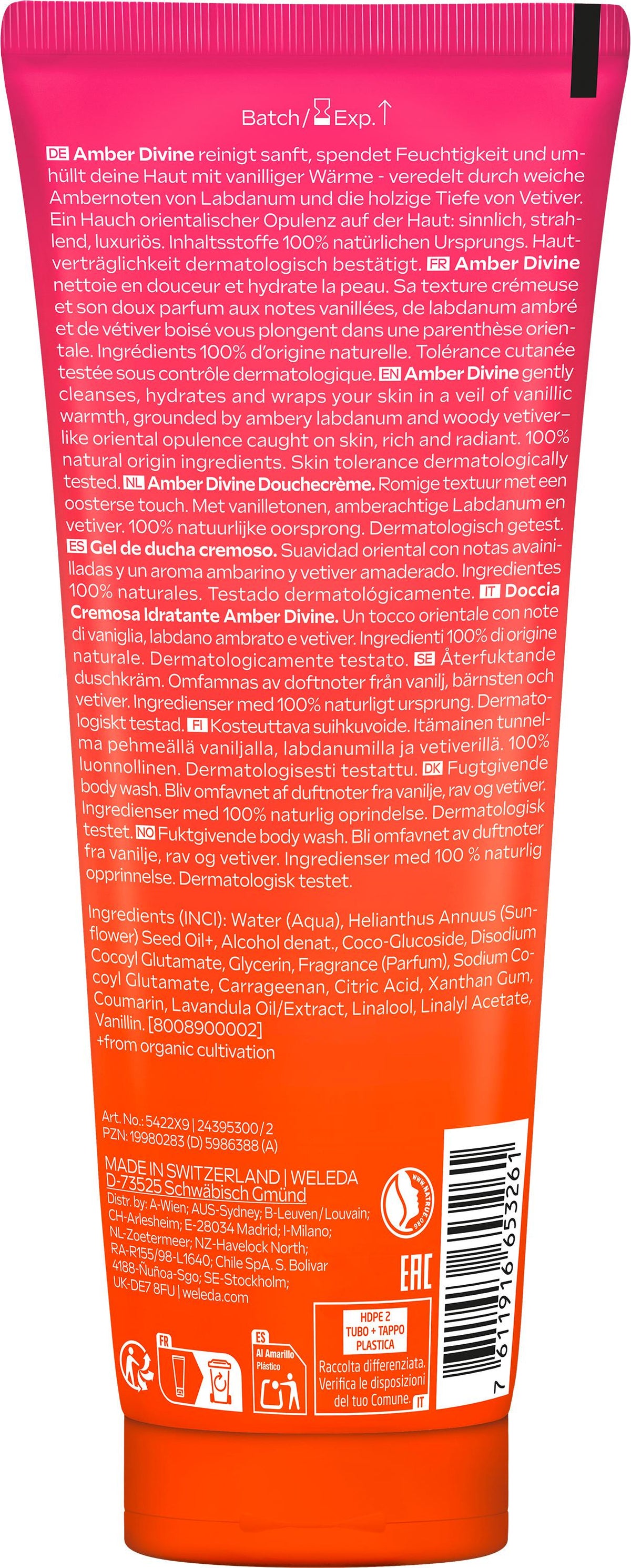 Weleda Shower Cream Amber Divine (200ml)