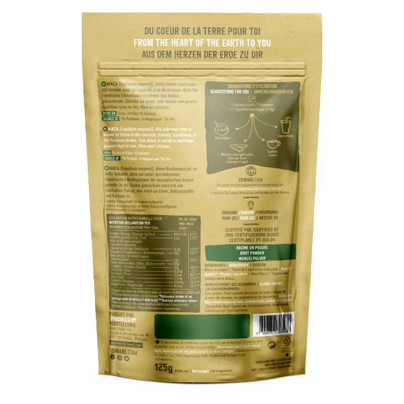 ISWARI Maca Pulver Bio (125g)