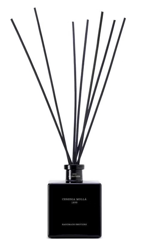 Cereria Mollá Diffuser mit Duftstäbchen Oud & Leather (500ml)