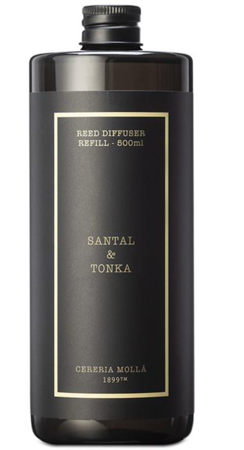 Cereria Mollá Diffuser Refill Santal & Tonka (500ml)