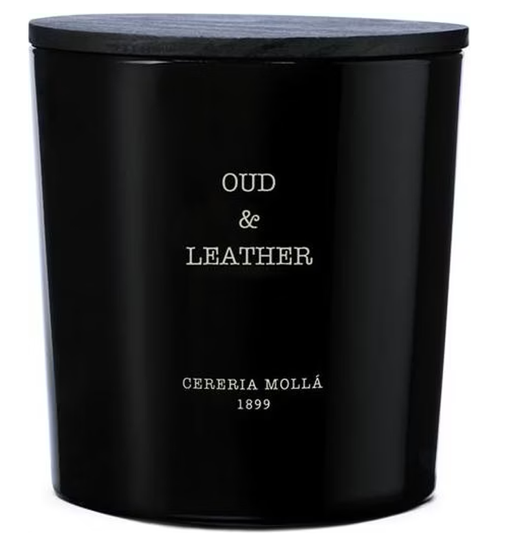 Cereria Mollá Premium Candle XL Oud & Leather 3-Docht-Duftkerze (600g)