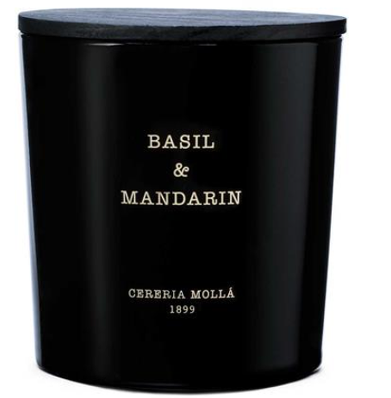 Cereria Mollá Premium Candle XL Basil & Mandarin 3-Docht-Duftkerze (600g)