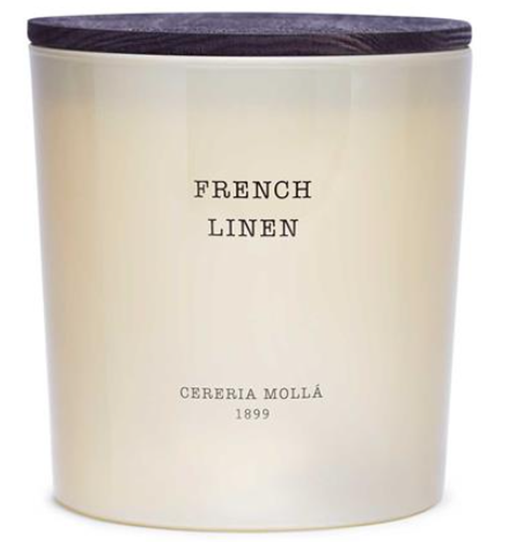 Cereria Mollá Premium Candle XL French Linen 3-Docht-Duftkerze (600g)