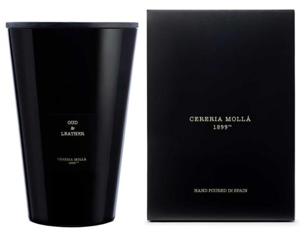 Cereria Mollá Premium Candle 3XL Oud & Leather 7-Docht-Duftkerze (7kg)