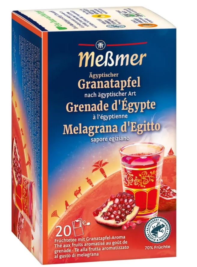 Messmer Früchtetee Ägyptischer Granatapfel (20 Beutel)
