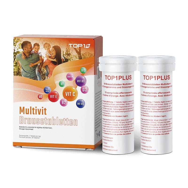 TOP 1 Multivit Brausetabletten (20 Stk)
