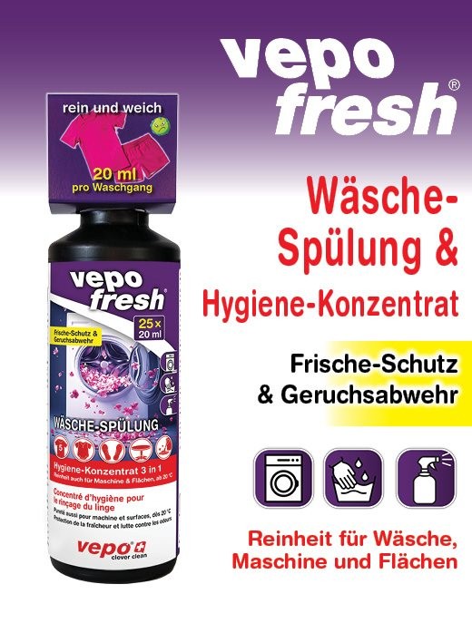 VEPO FRESH Wäschespülung Hygiene-Konzentrat (500ml)