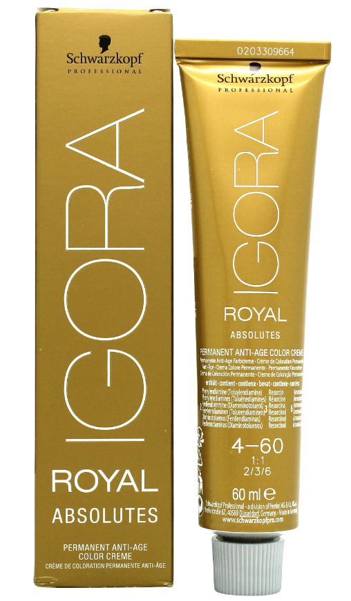 Schwarzkopf IGORA ROYAL Absolutes 4-60 Mittelbraun Schoko Natur (60ml)