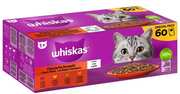 Whiskas Klassische Auswahl in Gelee Nassfutter für Katzen (60x85g)