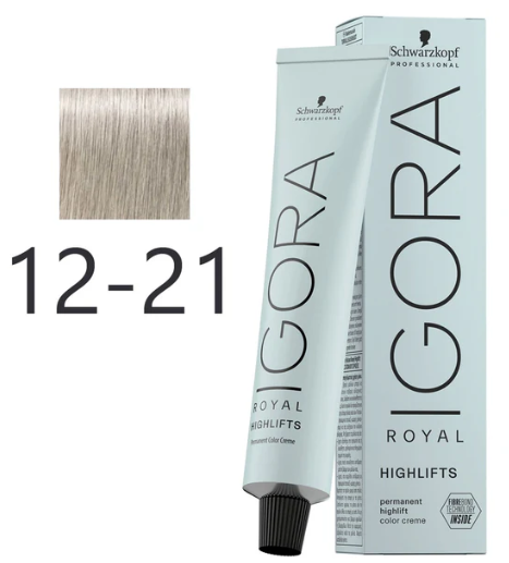 Schwarzkopf IGORA ROYAL Highlifts 10-21 Ultrablond Asch Cendré (60ml)